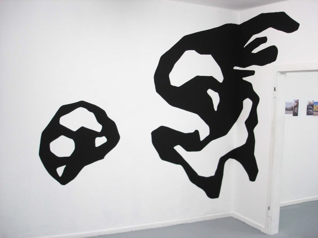 Image courtesy of the artist. Kyle Jenkins, Wall Painting (It's Not For You) #31, 2010. Acrylic wall painting.