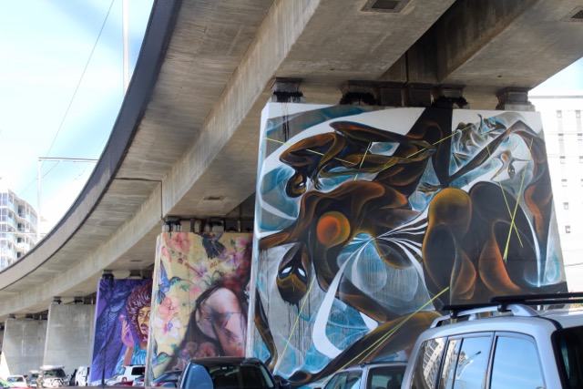 Mik Shida, Mural for Pillars Project, 2014.