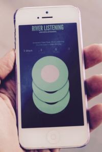 Leah Barclay, River Listening app screen.